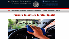 What Formulaautomotive.com.au website looked like in 2020 (3 years ago)