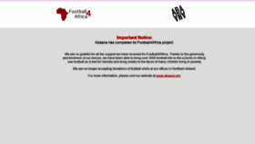 What Football4africa.org website looked like in 2020 (3 years ago)