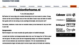 What Fashionforhome.nl website looked like in 2020 (3 years ago)
