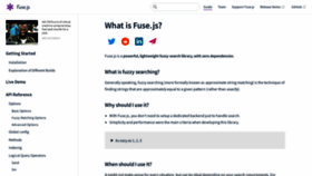 What Fusejs.io website looked like in 2020 (3 years ago)