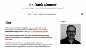 What Frankzimmer.de website looked like in 2020 (3 years ago)