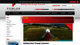 What Fowlerbuildingcontractors.co.uk website looked like in 2020 (3 years ago)
