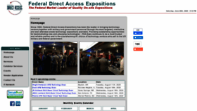 What Fdaexpo.com website looked like in 2020 (3 years ago)