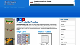 What Freeprintablepuzzles.co.uk website looked like in 2020 (3 years ago)
