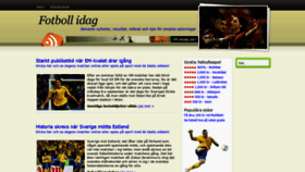 What Fotbollidag.com website looked like in 2020 (3 years ago)