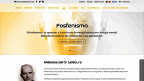What Fosfenismo.com website looked like in 2020 (3 years ago)