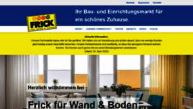 What Frick-fachmarkt.de website looked like in 2020 (3 years ago)