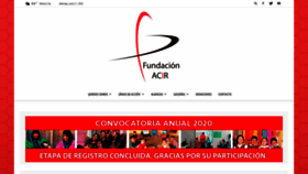 What Fundacionacir.org.mx website looked like in 2020 (3 years ago)