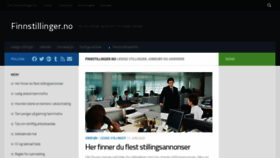 What Finnstillinger.no website looked like in 2020 (3 years ago)
