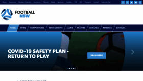 What Footballnsw.com website looked like in 2020 (3 years ago)