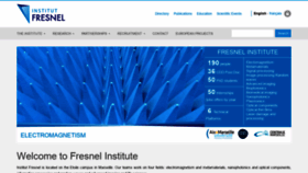 What Fresnel.fr website looked like in 2020 (3 years ago)