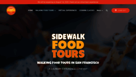What Foodtoursofsanfrancisco.com website looked like in 2020 (4 years ago)