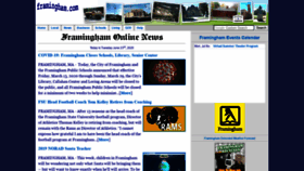 What Framingham.com website looked like in 2020 (3 years ago)