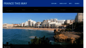 What Francethisway.com website looked like in 2020 (3 years ago)