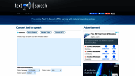 What Fromtexttospeech.com website looked like in 2020 (3 years ago)