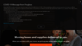 What Frogbox.com website looked like in 2020 (3 years ago)