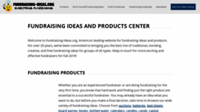 What Fundraising-ideas.org website looked like in 2020 (3 years ago)