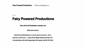 What Fairypoweredproductions.com website looked like in 2020 (3 years ago)