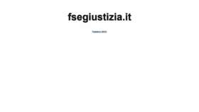 What Fsegiustizia.it website looked like in 2020 (3 years ago)