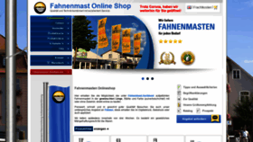 What Fahnenmasten-shop.de website looked like in 2020 (3 years ago)