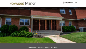 What Foxwoodmanor.com website looked like in 2020 (3 years ago)