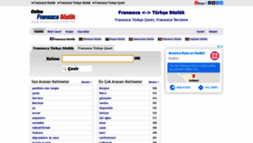 What Fransizcasozluk.net website looked like in 2020 (3 years ago)