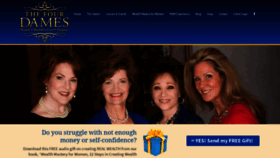 What Fourdames.com website looked like in 2020 (3 years ago)