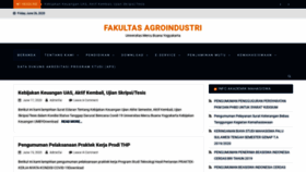 What Fagro.mercubuana-yogya.ac.id website looked like in 2020 (3 years ago)