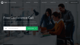 What Freeconferencecalling.com website looked like in 2020 (3 years ago)