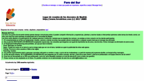 What Forodelsur.com website looked like in 2020 (3 years ago)