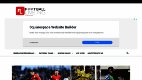 What Footballlive.ng website looked like in 2020 (3 years ago)