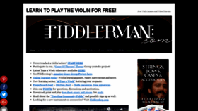 What Fiddlerman.com website looked like in 2020 (3 years ago)