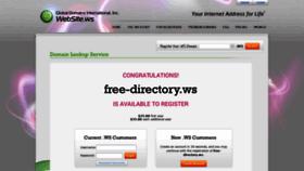 What Free-directory.ws website looked like in 2020 (3 years ago)