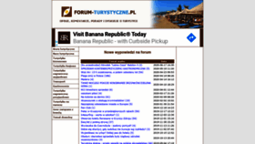 What Forum-turystyczne.pl website looked like in 2020 (3 years ago)