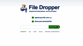 What Filedropper.com website looked like in 2020 (3 years ago)