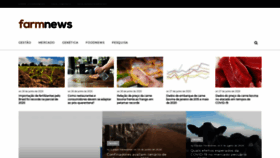 What Farmnews.com.br website looked like in 2020 (5 years ago)