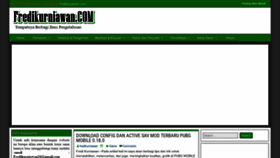 What Fredikurniawan.com website looked like in 2020 (3 years ago)