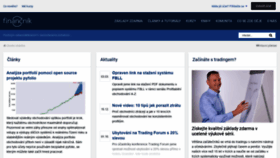 What Financnik.cz website looked like in 2020 (3 years ago)