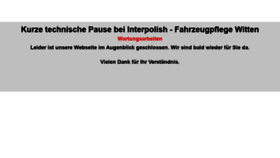 What Fahrzeugpflege-witten.de website looked like in 2020 (3 years ago)
