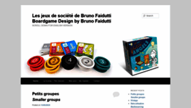 What Faidutti.com website looked like in 2020 (3 years ago)