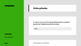 What Fanmania.de website looked like in 2020 (3 years ago)