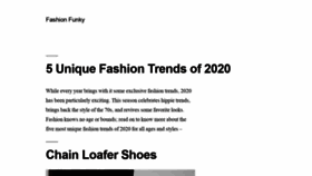 What Fashionfunky.com website looked like in 2020 (3 years ago)