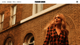 What Fashionunion.co.uk website looked like in 2020 (3 years ago)
