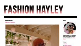 What Fashionhayley.com website looked like in 2020 (3 years ago)