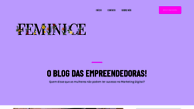 What Feminice.com.br website looked like in 2020 (3 years ago)