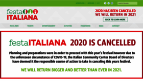 What Festaitaliana.com website looked like in 2020 (3 years ago)