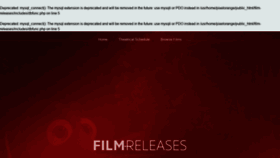 What Film-releases.com website looked like in 2020 (3 years ago)