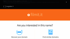 What Filmit.it website looked like in 2020 (3 years ago)