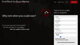 What Findrenttoownhome.com website looked like in 2020 (3 years ago)