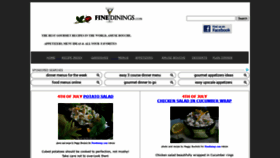 What Finedinings.com website looked like in 2020 (3 years ago)